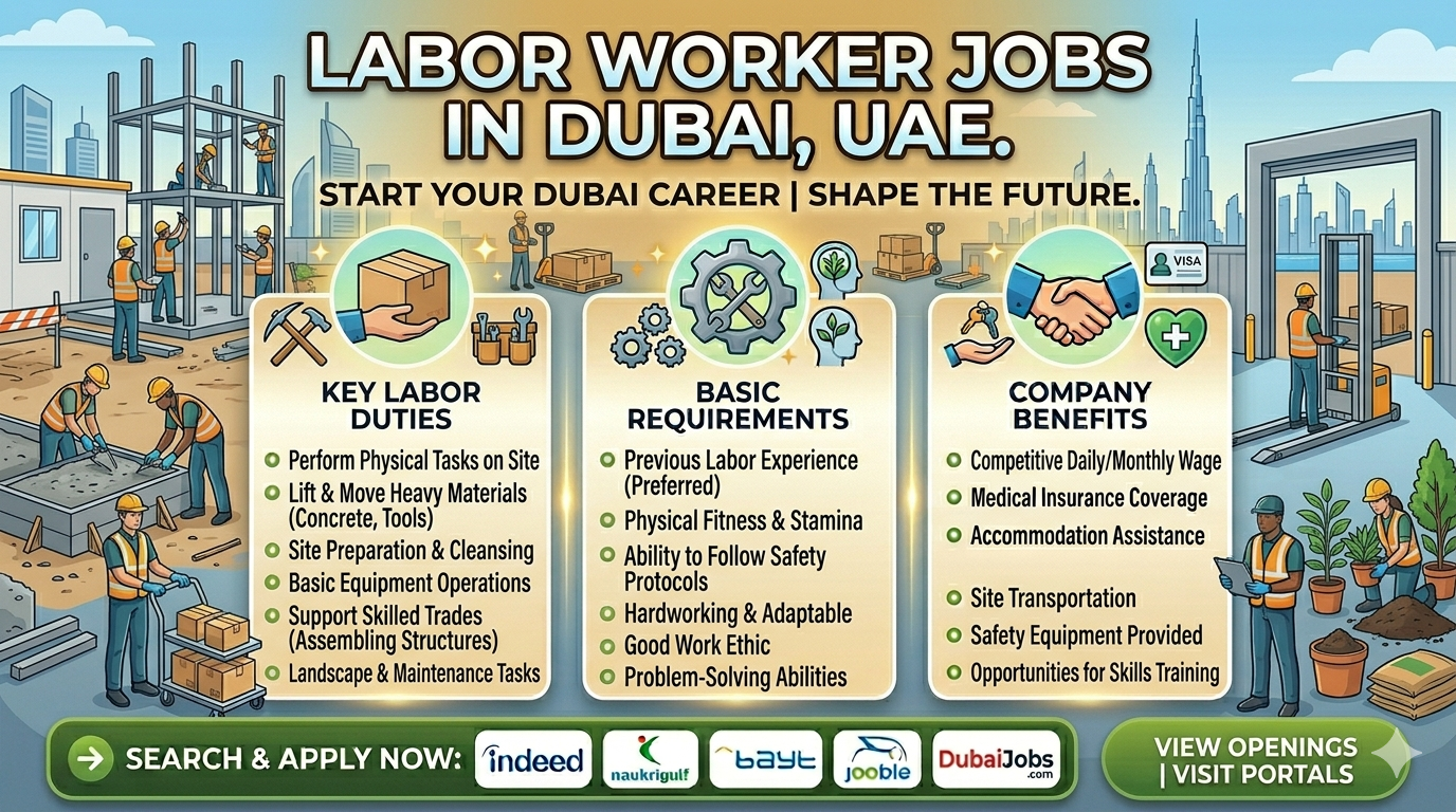 Labor Worker Job In Dubai