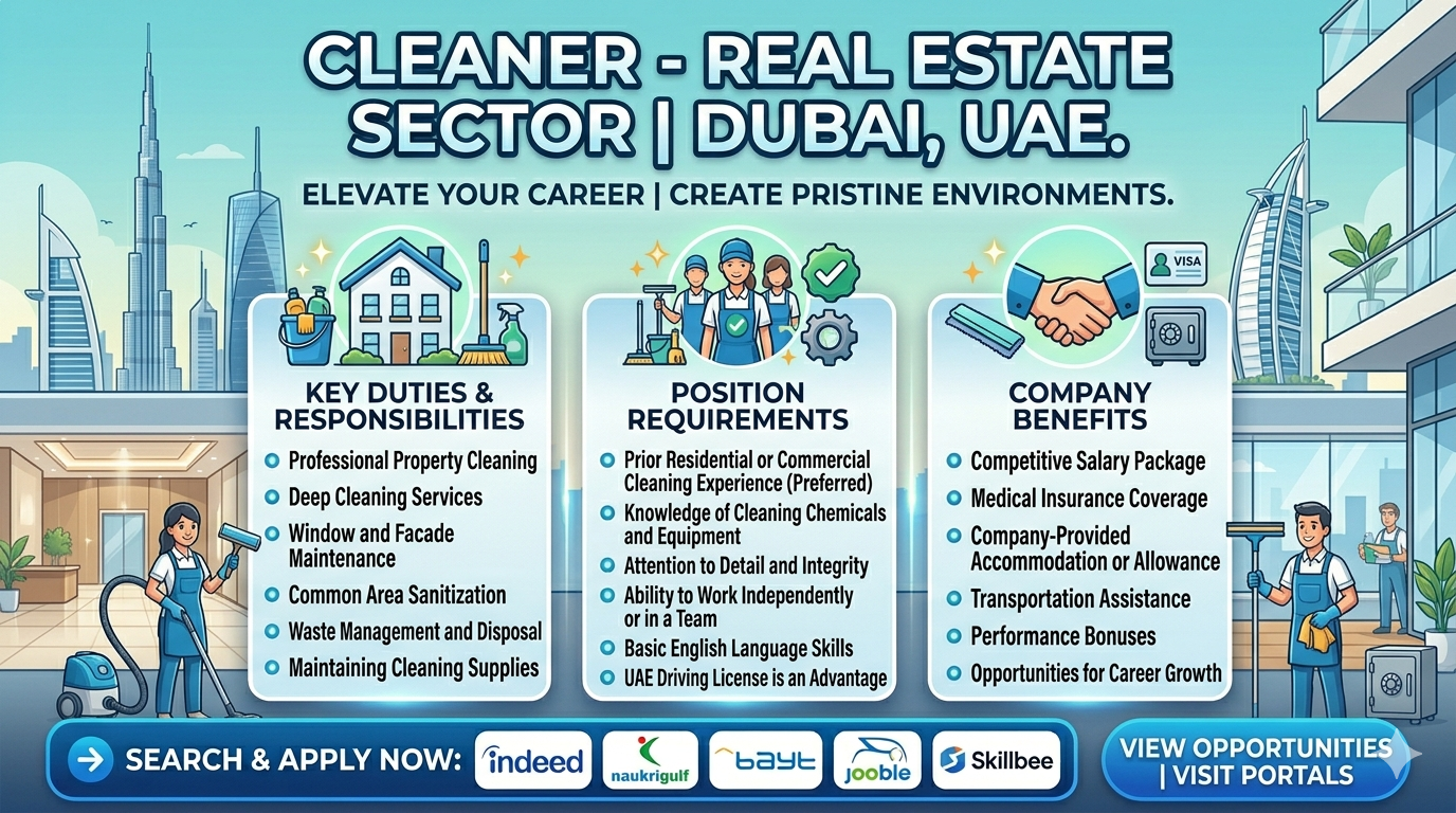 Job In Dubai, UAE